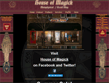 Tablet Screenshot of houseofmagick.com
